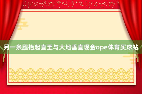 另一条腿抬起直至与大地垂直现金ope体育买球站